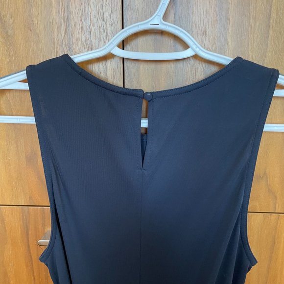 BCBG Maxazria faux wrap midi dress in navy. Size small. - Picture 5 of 13
